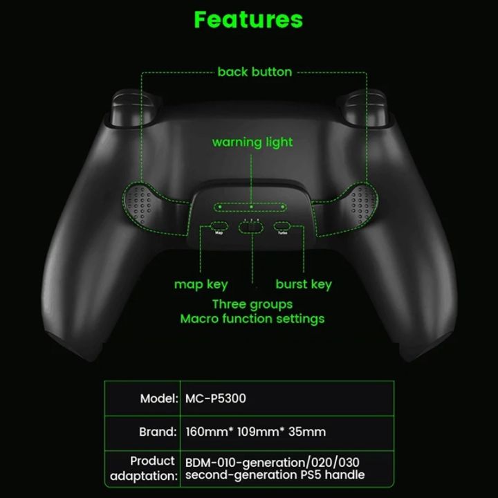 Back Button for Controller with Joystick Button Kit Redesigned Shell ...