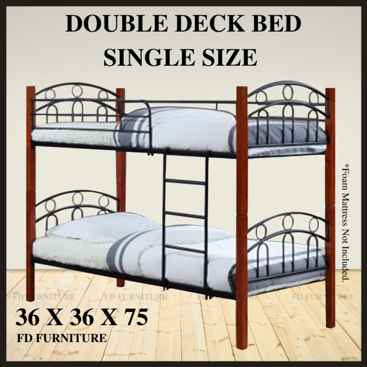 Primos Double Deck Bed Frame [ Regular ] Single Size [ 36 X 75