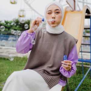 VEST RAJUT WANITA TERBARU / ROMPI TALI / ROMPI WANITA OOTD HIJAB / ANDIN VEST RAJUT HALUS ALA KOREA