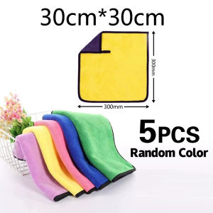 High Quality Thicken Quick Dry Microfiber Car Towel Cleaning Cloth Wash Towel For Car/Household/General Cleaning 60*30CM/30*30CM