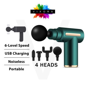 Mini Fascia Massage Gun Compact and Silent Portable Muscle Relaxation Vibration Massage Fitness Device 筋膜枪按摩枪- VIXORA