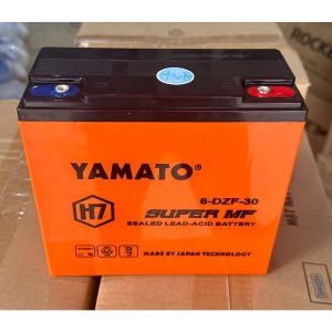 Bộ 04 bình Ắc quy xe máy điện CAO CẤP Yamato 12V - 30Ah 6-DZF-30 H7