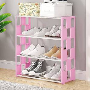 🔥 Multilayer Shoes Storage Organizer Rack Space Saving Stackable Shoe Shelf 鞋架子家用简约门口卧室多层收纳防尘学生宿舍寝室小型免安装鞋柜