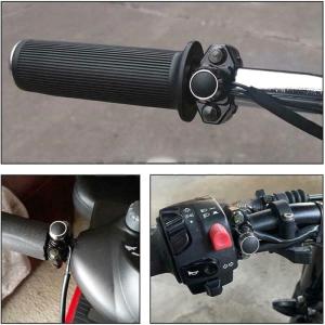 7/8" Motorcycle Switches Handlebar Mount Switch for Headlight Strobe Momentary Overtake Light Aluminum Alloy Durable