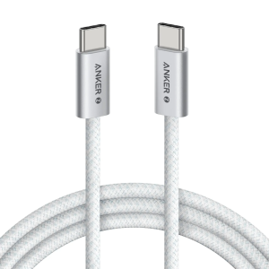 ANKER ZOLO USB-C TO USB-C CABLE (3FT) (A8060) SILVER