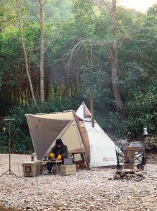 MOBI GARDEN Glamping Oxford Pyramid khemah perkhemahan keluarga khemah 2-3 orang kalis air