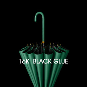 Japanese Brand Long Umbrella 16K Windproof Wooden Handle Large Men Umbrellas Rain Quality Classic Business Big Umbrella Man and Women Sunscreen Vinyl Thickening Upgrade