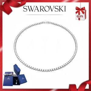 🔥Swarovski🔥S925 sterling silver series Womens Fashion {new style} necklace Round cut white diamonds Matrix Tennis necklace Birthday Gift Valentines Day Gift