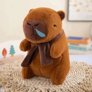 438178 ZXC 20-25cm Cross-dressing Capybara Plush Toy Soft Stuffed Simulation Animals Cute Doll Cartoon Cute Home Decoration For Girls Gift