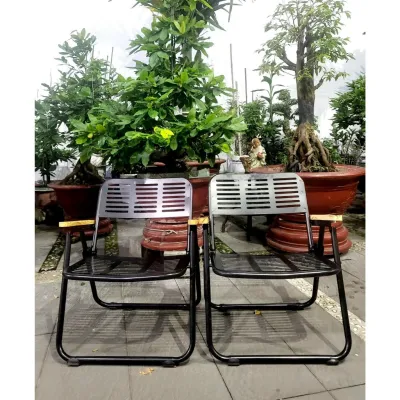🪙CHÍNH HÃNG🪙 Bàn Ghế Sắt CNC Phối Tay Gỗ Tự Nhiên Xếp Gọn Siêu Chắc Bền Đẹp _ Chính Hãng Duy Phương