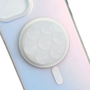 BESTOUR Round Suction Cup Phone Holder Silicone Two-sided Suction Cellphone Grip Stand  Pocket Socket Suction Pad Phone Stand Smartphone Accessory