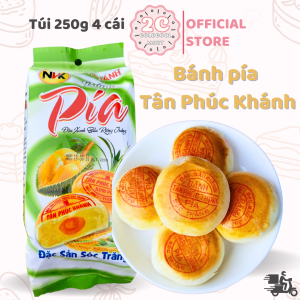 Bánh Pía Đậu Xanh Sầu Riêng 250g (hộp 4c) Tân Phúc Khánh