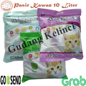 Pasir Kucing Merk Kawan Import 10 Liter Gumpal Bentonite Premium