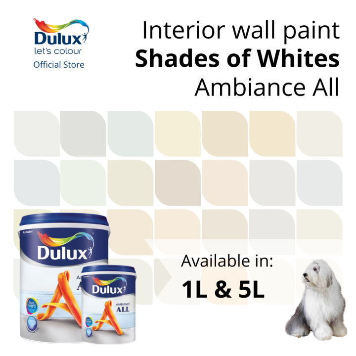 Dulux Interior Wall Paint Shades of White (AntiBacterial / Superior