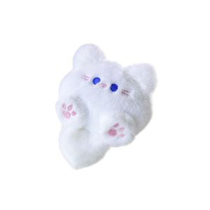 huiheyu cute keychain keychain ring keychain hook ring Plush Brooch Coffee Cat Plush Keychain Stuffed Soft Animal Plush Key Chain Kawaii Fluffy Cute Cat Plush Doll Friends Birthday Gifts