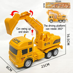 Car Toy Inertia Engineering Vehicle Toys for Kids Boy Excavator Crane Mixer Loader Car Toys Gift 3Y+