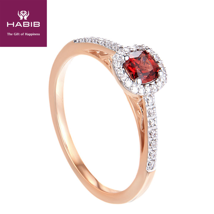 HABIB Angelita Garnet Diamond Ring