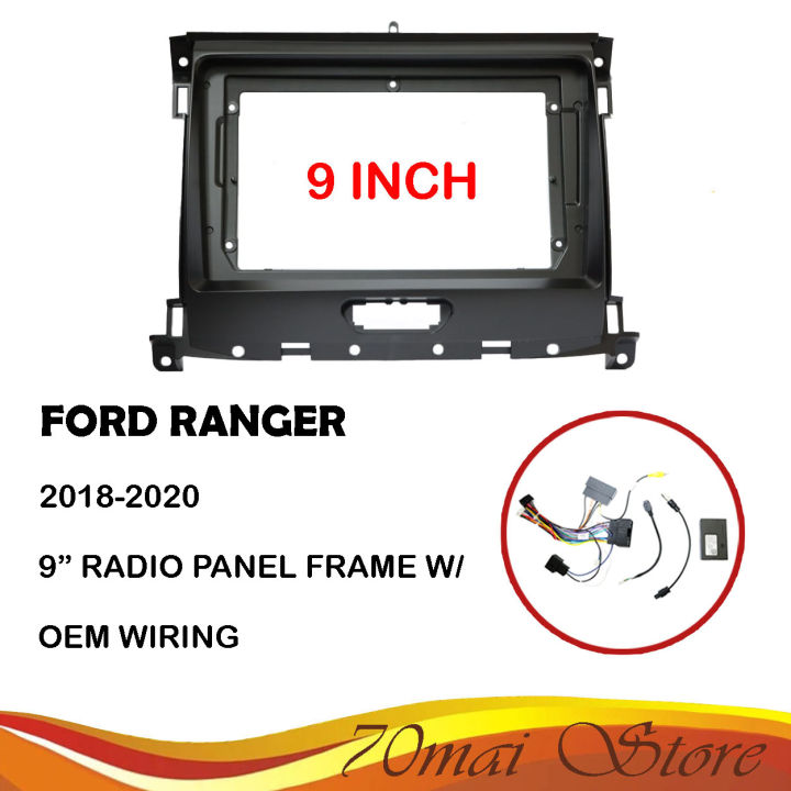 Ford Ranger 2018-2020 Stereo Panel 2din Radio Frame Head Unit Cover ...