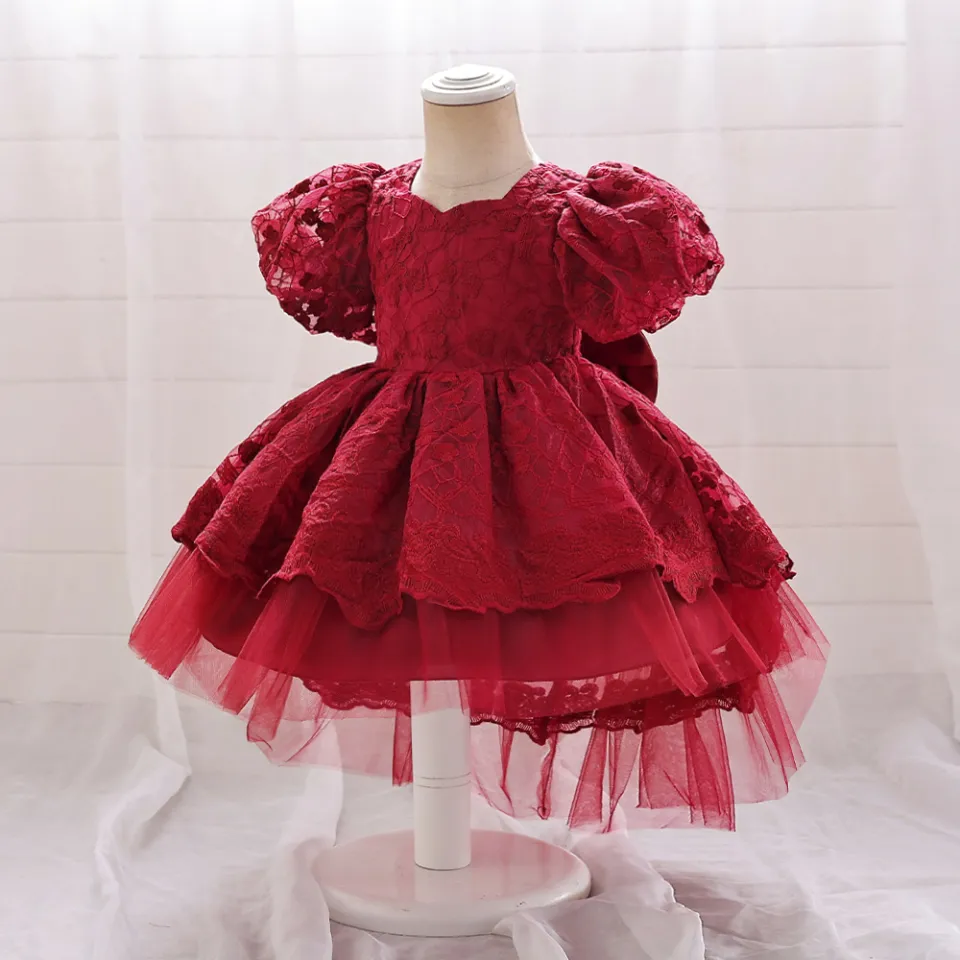 Váy Xòe Công Chúa Dự Tiệc Đám Cưới Cho Trẻ Sơ Sinh Trẻ Em Bé Gái, Ren Vải  Tuyn Váy | Lazada.vn