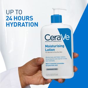 Cerave Daily Moisturizing Lotion for Dry Skin Body Lotion & Facial Moisturizer with Hyaluronic Acid and Ceramides Packaging May Vary