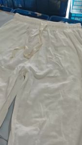 MenS Breathable Linen Pants Elastic Waist Casual Sporty Fitness Quick-Dry Summer Pants