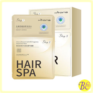 Cherry Blossom Steam Hair Spa Auto Heating Steam Hair Mask + Steam Hair Cap + Ginger Soothing Nourishing Shampoo