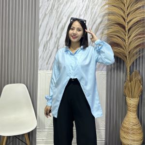 DX FASHION - SOFELLY BLOUSE LONGSLEEVE SIMPLE OUTFIT / KEMEJA WANITA KEKINIAN -PN
