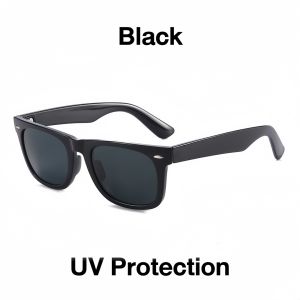 Cermin Mata Hitam UV400 Bingkai Persegi Fesyen Tinggi Polarized Sunglasses Untuk Memancing & Sukan Luar Lelaki Wanita