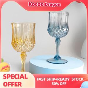 Kocoo แก้วแชมเปญอะคริลิคทำจากพลาสติกถ้วยไวน์แก้วแชมเปญสำหรับงานแต่งงานวันเกิด