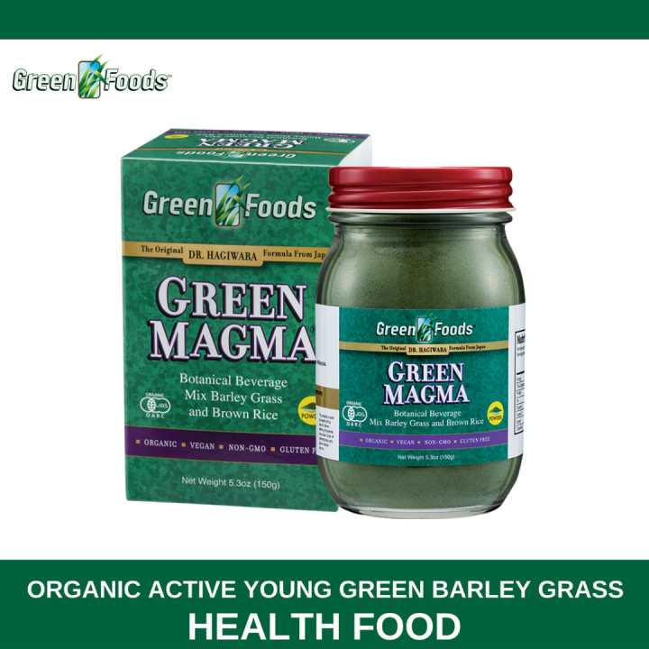 (Exp 1/27) Green Magma Dr. Hagiwara's Japanese Barley Grass Juice Powder 150g for Live Enzyme
