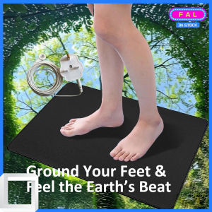 Grounding Mat Earthing Mat Reduce Pain Negative Ions 25 * 68 CM Reconnect to The Earth EMF Protection Suitable for Computers Feet and Beds