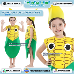 Baby Fourths Couture Nutrition Month Corn Kids Costume Non-woven Fabric Fruit & Vegetables Outfit Party Event Costume for Kids