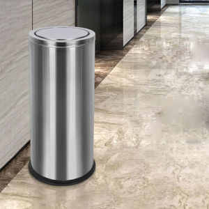 [HCM]Thùng rác Inox nắp lật