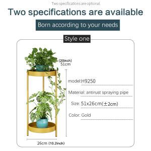 Golden Simple INS Flower Rack Iron Plant Rack Display Shelf plant stand Living Room Potted Display Rack Foyer decorated with flower pot rack