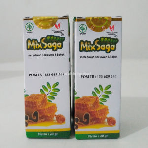 MIX SAGA Madu Daun Saga Herbal Membantu Atasi Sariawan Dan Batuk Anak Dan Dewasa