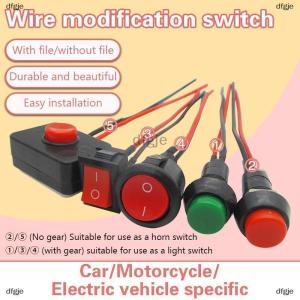 [COD] dfgje Modified Switch Button Mini Switch Electric Car Wiring Lights Horn Modification Motorcycle Small Switch