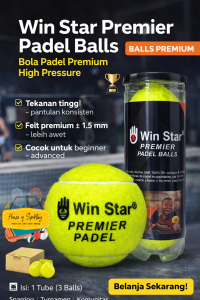 Bola Padel Winstar Premiere Balls Isi 3 Tabung Sealed Original