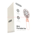 Memoo Mini Portable Fan Travel Pink White Kipas Angin Mini Model Lipat Model Simple Memo Foldable Handle. 