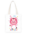 Cute Loopy Strawberry Bear Chiikawa Student Tuition Bag Tote Bag Cartoon Canvas Beg Shoulder School Bag Oxford Cloth Tuisyen Beg Murah Loopy小海狸草莓熊帆布单肩包大容量. 