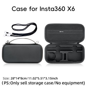 Storage Case for Insta360 X6 Hard Shell Camera Bag Protective Carrying Case Selfie Stick Charger Battery Camera Accessories
