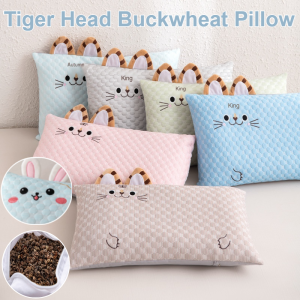 Baby Buckwheat Husk Pillow Cervical Support Sleep Aid Summer Cooling Pillow 100% Natural For Home Dormitory Use