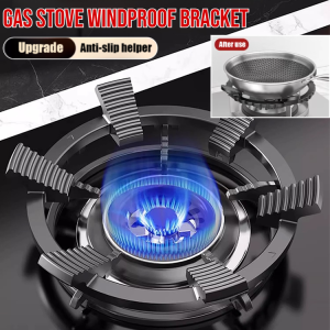 Universal Windproof And Anti-Slip Bracket For Gas Stove Round 8 claws Windshield Energy Saving Cover