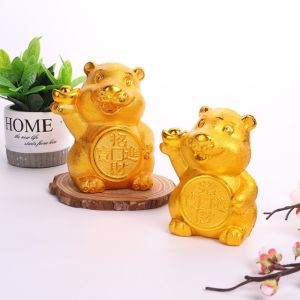 Hổ Vàng Đựng tiền Tiết Kiệm - Ống heo tiết kiệm hình con hổ vàng phong cách hiện đại - dụng cụ đựng tiền - phụ kiên trang trí nhà cửa - đồ chơi cho bé