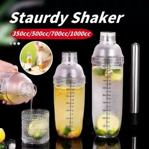 Life Store 300/500/1000ml High Quality Acrylic Milk Tea Shaker Cocktail Juice Shaker Bottle Blender Bar Supplie