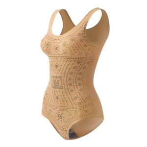 LANGJ บาง ชุดบอดี้สูทลดน้ำหนัก ไร้รอยต่อ ขนาดพิเศษ ชุดกระชับสัดส่วนหลังคลอด สะดวกสบาย ควบคุมหน้าท้อง ชุดจั๊มสูทคอร์เซ็ตผู้หญิง ผู้หญิง