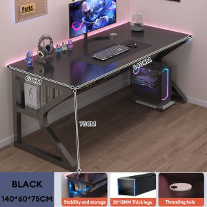 Global Computer Table For Desktop Gaming Table with Sstorage Rack Office Desk Study Table heavy duty 80/100/120/140/160CM