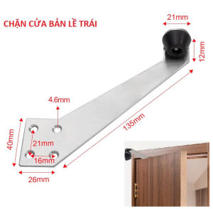 1 CÁI. Chặn Cửa Gỗ Chống Va Đập 90 Độ Gắn Trong Khung Cửa - Phong Cách Hàn Quốc. TH 1202.1213