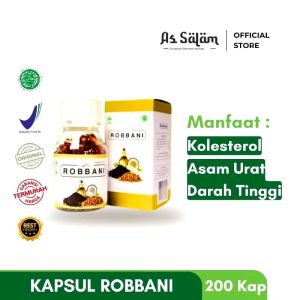 Obat Asam Urat Herbal Kapsul Robbani untuk Menurunkan Kolesterol  Gula Darah  Hipertensi -200 Kpsl