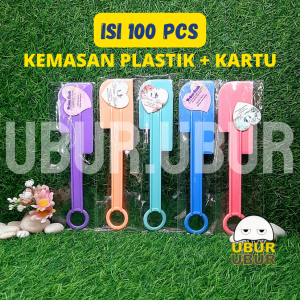 Isi 100 Pcs Souvenir Pernikahan Solet Sodet Spatula Polesan Sambal Cabe Kemas Plastik Sovenir Hadiah Murah