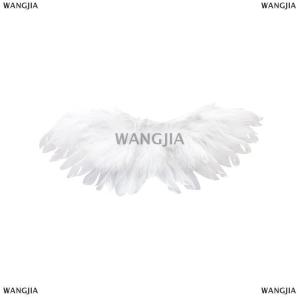 [COD] WANGJIA White Black Crafts Children Mini Feather Angel Wings Pet Props Doll Decoration Party Birthday Gift Easter Valentines Day